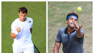 Ričardas Berankis ir Jo-Wilfriedas Tsonga susikaus antrajame Vimbldono etape