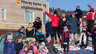 Juterojos salos mokykloje daugiau kaip pusė moksleivių kalba lietuvi&scaron;kai. 