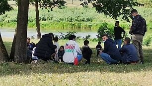 Sulaikyti migrantai
