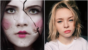 Taylor Hickson filmuodamasi siaubo filme „Ghostland“ susižalojo veidą