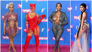 MTV apdovanojimų vie&scaron;nios: Blac Chyna, Amber Rose, Sky ir Nicki Minaj