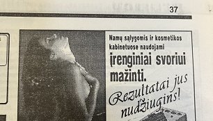 Reklama iš 1994 m. Lietuvos laikraščių