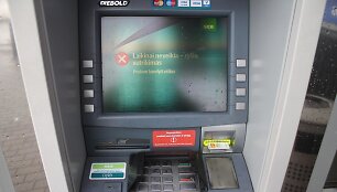 Neveikiantis &bdquo;Seb&ldquo; bankomatas