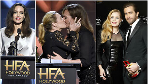 Holivudo filmų apdovanojimų ceremonija: Angelina Jolie, Kate Winslet ir Allison Janney bei Amy Adams ir Jake'as Gyllenhaalas