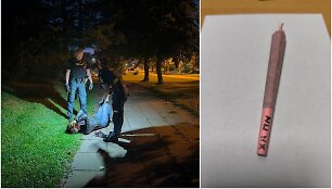Naktinė pamaina su Palangos policijos pareigūnais