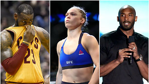 LeBronas Jamesas, Ronda Rousey ir Kobe Bryantas