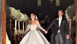 &bdquo;Swarovski&ldquo; paveldėtojos Victorios Swarovski vestuvių akimirka