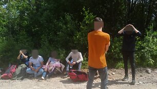 Sulaikyti migrantai