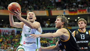 &Scaron;arūnas Jasikevičius ir Dirkas Nowitzkis