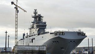 „Mistral“ tipo laivas „Vladivostok“ Prancūzijoje