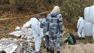 Aukos palaikų paie&scaron;kos Oplankio kaime
