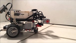 Lego robotas turi skaitmenines kirmino C. Elegans smegenis