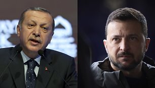 Recepas Tayyipas Erdoganas ir Volodymyras Zelenskis