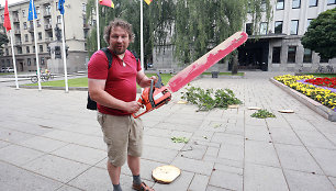 Protestas prieš medžių kirtimą