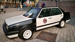 Viena pirmųjų Lietuvos policijos naudotų &bdquo;Volkswagen Jetta&ldquo;.