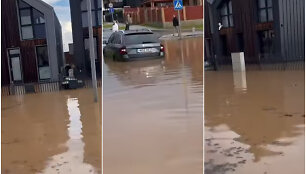 Apsemta Kalnėnų gyvenvietėje Vilniuje