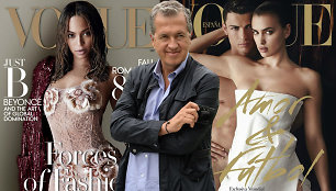 Mario Testino „Vogue“ viršeliai su Beyonce ir Cristiano Ronaldo bei Irina Skayk