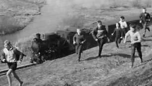Kadras i&scaron; H.&Scaron;ablevičiaus filmo &bdquo;Kelionė ūkų lankomis&ldquo;
