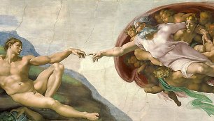 Freska „Adomo sukūrimas“