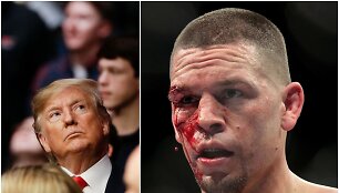 Donaldas Trumpas atėjo pasižiūrėti UFC kovų.