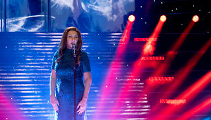 Inga Norkutė projekte &bdquo;Muzikinė kaukė&ldquo; įkūnijo Nijolę Tallat-Kelp&scaron;aitę
