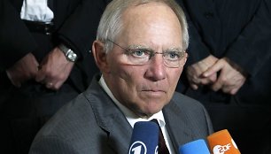 Vokietijos finansų ministras Wolfgangas Schaeuble'as