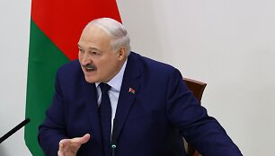 Baltarusijos autoritarinis lyderis Aliaksandras Luka&scaron;enka / Evgenia Novozhenina / REUTERS