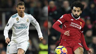 Cristiano Ronaldo ir Mohamedas Salah