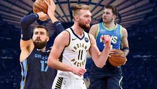 Jonas Valančiūnas, Domantas Sabonis, Luka Dončičius