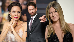 Angelina Jolie, Gerardas Butleris ir Jennifer Aniston