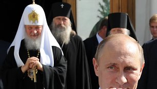 Vladimiras Putinas su Rusijos stačiatikių bažnyčios atstovais