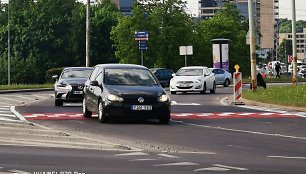 Pokyčiai Vilniaus transporto žiede - prie LEU įrengti greičio mažinimo kalneliai