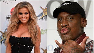 Carmen Electra ir Dennisas Rodmanas