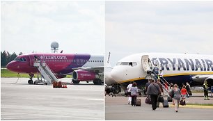 „Ryanair“ ir „WizzAir“ avialinijos