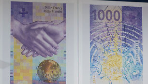 Naujasis 1000 &Scaron;veicarijos frankų banknotas