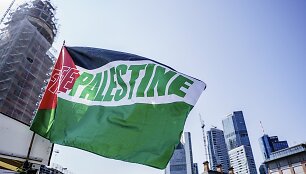 Palestinos vėliava / Andreas Arnold / dpa/picture-alliance