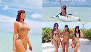 Akimirkos i&scaron; Kim Kardashian gimtadienio saloje
