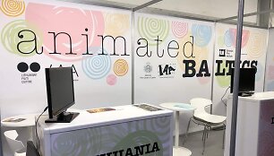 Lietuvos kino centro stendas  &bdquo;Annecy&ldquo; festivalyje