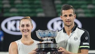 Kroato ir kanadietės duetas triumfavo &bdquo;Australian Open&ldquo; mi&scaron;rių porų turnyre