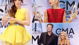 Kacey Musgraves, Taylor Swift ir Blake'as Sheltonas su Miranda Lambert