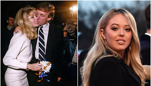 Donaldas Trumpas su Marla Maples ir Tiffany Trump