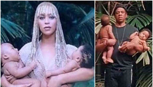 Beyonce ir Jay Z su ne savo vaikais