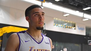 LiAngelo Ballas pasirodė &bdquo;Los Angeles Lakers&ldquo; pratybose.