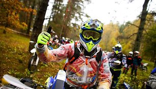 „Enduro“ ralio 2016 akimirka