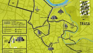 &bdquo;DNB | NIKE We Run Vilnius&ldquo; trasa