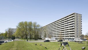 Namo &bdquo;DeFlat Kleiburg&ldquo; Amsterdame renovacija, arch. &bdquo;NL Architects&ldquo; ir &bdquo;XVW architectuur&ldquo;, Mies van der Rohe premija 2017 