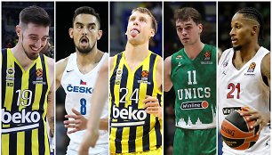 Nando de Colo, Tomašas Satoransky, Janas Vesely, Mario Hezonja ir Willas Clyburnas