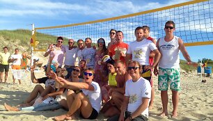 &bdquo;Neringa FM Beachball CUP&ldquo; tinklinio rungtynių akimirka