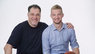 Arvydas Sabonis ir Domantas Sabonis