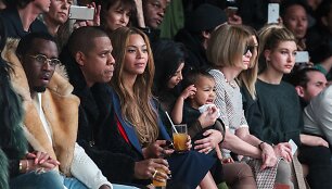 Seanas Combsas, Jay Z su Beyonce, Kim Kardashian su dukra North ir Anna Wintour